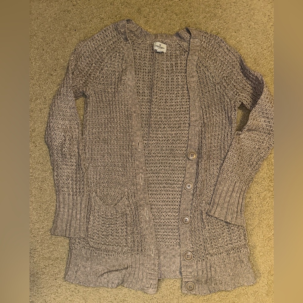 American Eagle Outfitters Knit Cardigan - Brown